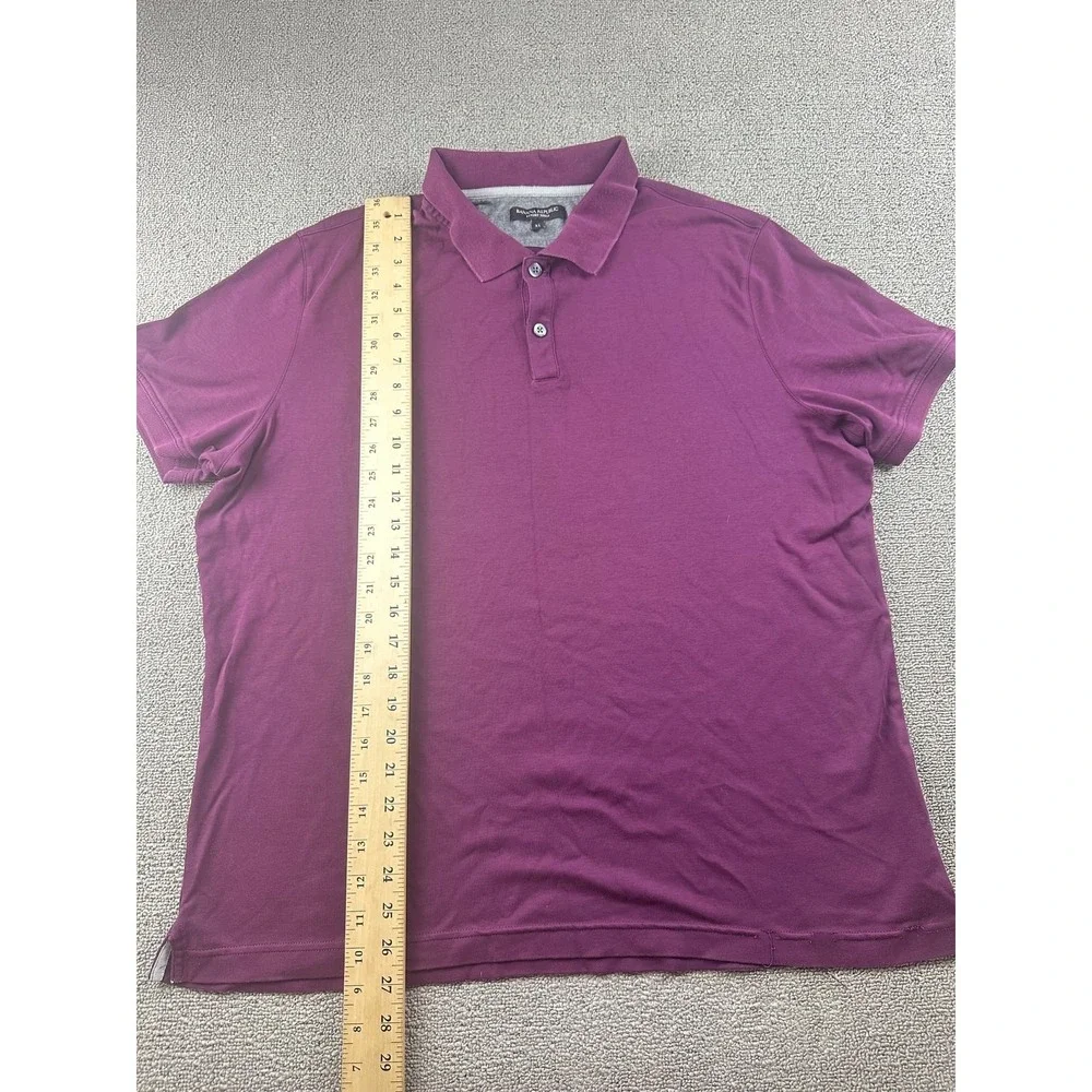Banana Republic Polo Men XL Purple Luxury Touch Cotton Short Sleeve Preppy Golf